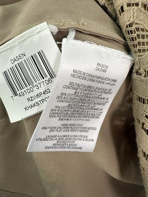 BCBG Max Azria Cocktail Dress 0 Dasen Short Sleeve Lace Fit Flare $298 NEW