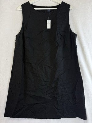 Gap Linen Blend Mini Shift Dress Large Women Sleeveless Lined Short New NWT