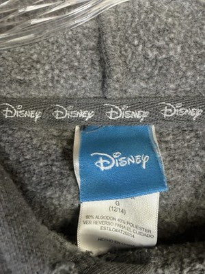 Disney Minnie Mouse Hoodie Womens Large Gray Sweatshirt
