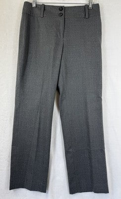 Talbots Pants 6 Petite Gray Wool Stretch Made In Italy Straight Leg Lined Women