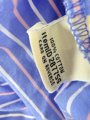 LL Bean Pajama Shorts Medium Womens Blue Dogs 100% Cotton Poplin Sleep PJ