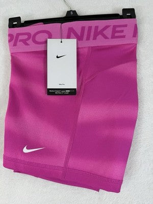 Nike Pro Shorts Womens Small Pink Mid Rise 3" Workout Gym New NWT