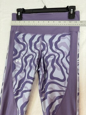 Under Armour Leggings Womens Medium Purple Heat Gear HeatGear Workout Pants