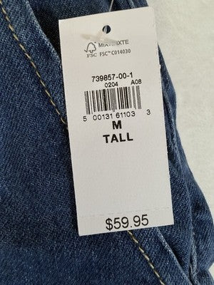 Gap Denim Easy Shorts Medium Tall Women Mid Rise UltraSoft Boxer Pull On New NWT