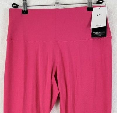 Nike Zenvy Leggings Large Womens Pink High Waisted 7/8 Workout Gym New NWT $100