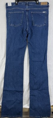 Mango Jeans Women 16 Martha Bootcut MNG Violeta High Rise Boot Cut Blue New