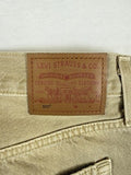 Levis 501 Womens Jeans 29 29x28 Beige Winter Twig Button Fly Original High Rise