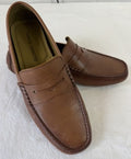 Vince Camuto Esmail Driving Loafers 9.5 Mens Brown Leather Shoes Slip On