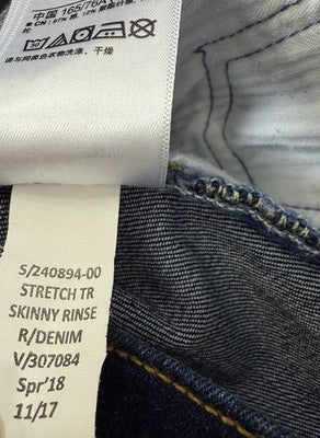 Gap True Skinny Jeans 30 Short Womens Dark Blue Rinse Denim