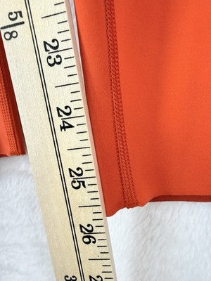 Nike Universa Leggings XXL Womens High-Waisted 7/8 No Front Seam Orange New NWT