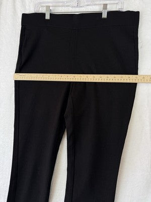 NYDJ Leggings 14W Black Ponte Knit Lift Tuck Technology Womens