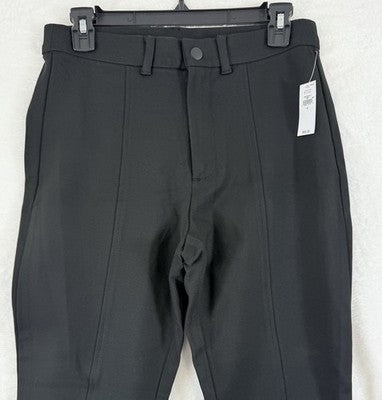 Gap Ponte Skinny Pants 6 Womens Black Double Knit Front Seam New NWT