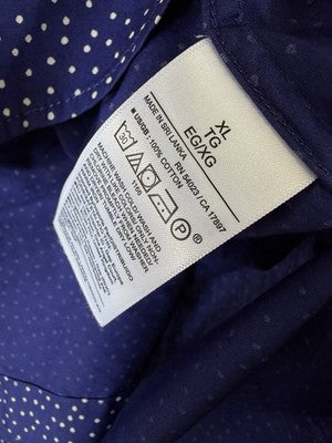 Gap Studio GapStudio Poplin Tunic Shirt XL Womens Navy Blue Long Sleeve Top New