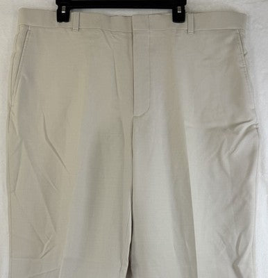 LL Bean Classic Fit Chino Pants 42 Mens 42x28 Khakis Tan Beige Mens