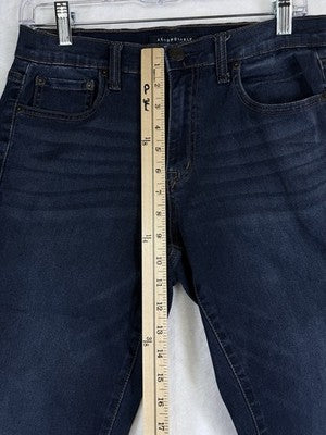 Aeropostale High Rise Jegging 8 Short Dark Blue Jeans Womens Denim