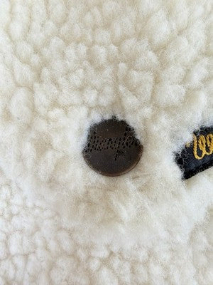 Wrangler Western Shirt Jacket 3XL Womens Ivory Sherpa Fleece Snap Button Shacket