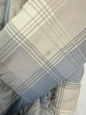 Abercrombie Kids Girls 11/12 Jacket Faux Fur Gray Plaid Plush Fitch Reversible