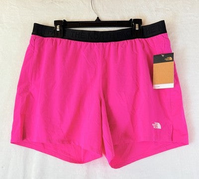 The North Face Wander Shorts XL Womens Brief Lined Pink Workout Lightweight New