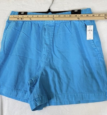 Gap UltraSoft Denim Easy Shorts Medium Tall Womens Cyan Blue Pull On New NWT