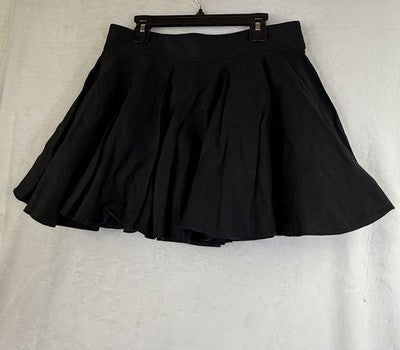 J Crew Mini Skirt 4 100% Linen Black Flare Ruffled Womens New NWT