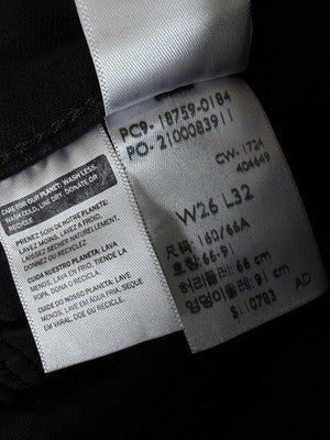 Levis 725 High Rise Bootcut 26 Jeans Womens Black 26x32 Levi’s Boot Cut
