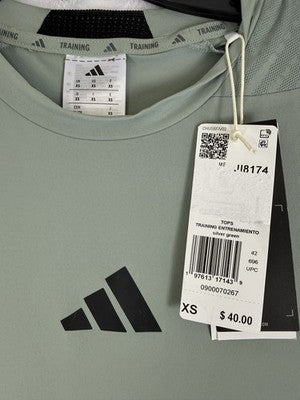 Adidas Men Training Intensity Tank Top XS Green Climacool Workout Shirt NEW