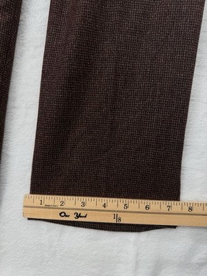 Talbots Wool Pants 6 Petite Straight Leg Burgundy Fabric Made In Italy