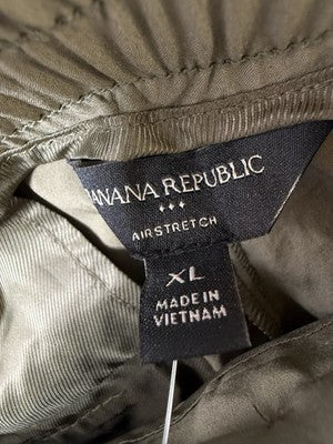 Banana Republic Pants Womens XL Airstretch Joggers Green High Rise Taper Leg New