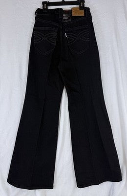 Levis Ribcage Bell Jeans 26 Black High Rise Jeans 26x30 Bell Bottom New NWT