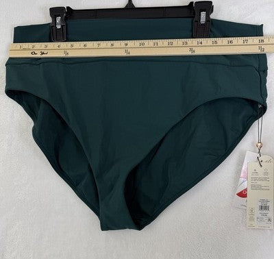 Calia Swim Bottom XXL Womens Sea Green Core Mid Rise Bikini Swimwear New NWT