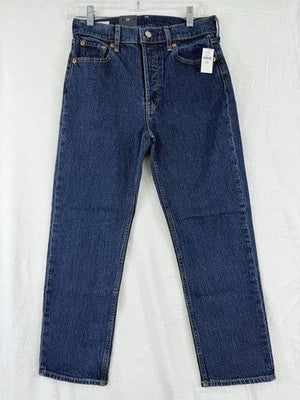 Gap High Rise Cheeky Straight Jeans 27 4 Short Womens New NWT Dark Indigo Blue