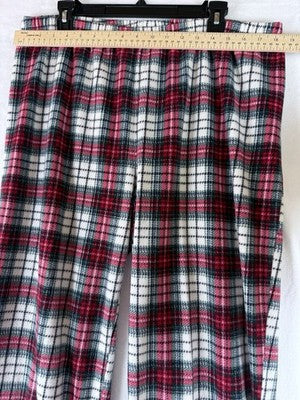 Lauren Ralph Lauren XL Pajamas Fleece Red Plaid Pajama Set Women
