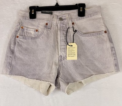 Levis 501 Shorts Women 26 Purple Cut Off Button Fly New NWT