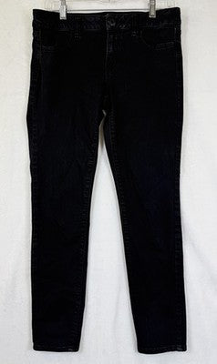American Eagle Jeans Women 10 Short Jeggings Black Skinny Denim