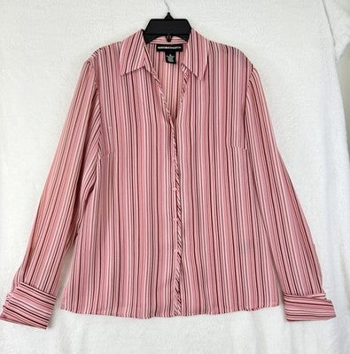 Norton Mcnaughton Top 6 Lot Blouse Womens Tops Button Down Pink Long Sleeve