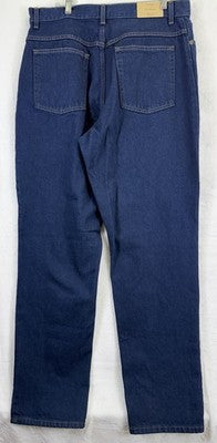 LL Bean Double L Relaxed Fit 16 Tall Womens Jeans Ultra High Rise Blue New NWT