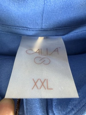 Calia 1/4 Zip Pullover XXL Blue Cold Weather Dash Womens New NWT