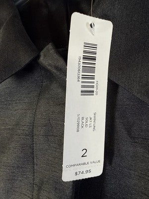 Chicos Shantung Jacket Size 2 Large Womens Black New NWT