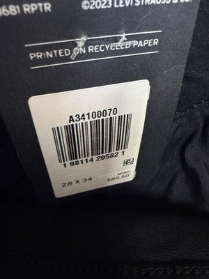Levis 726 Flare Jeans 28 28x34 Black Denim Womens Levi’s New NWT