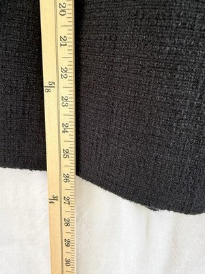Talbots Jacket 18W Black Blazer Texture Lined Zip Front Plus Size Womens