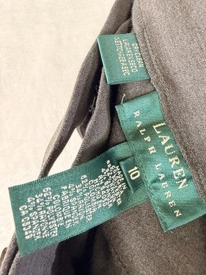 Lauren Ralph Lauren Dress Pants 10 Gray Womens Jackson Hole High Rise New NWT