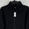 GapFit Jacket Small Womens Black New Gap Fit Quilted Knit Full Zip Mock Neck NWT