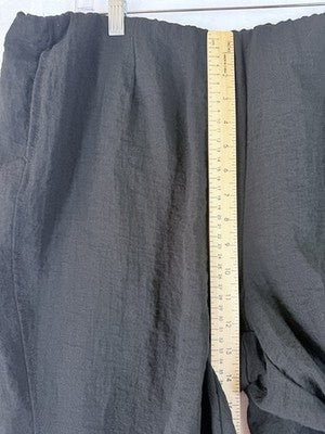 Habitat Clothes To Live In XL Cropped Pants Black Artsy Art To Wear Womens
