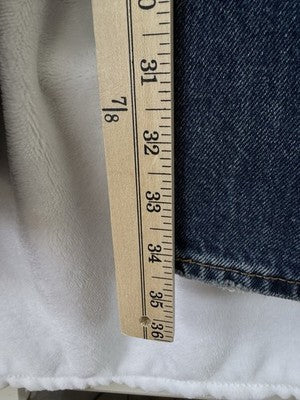 Levis Ribcage Wide Leg Jeans 33 Blue High Rise Jeans 33x34 Levi’s