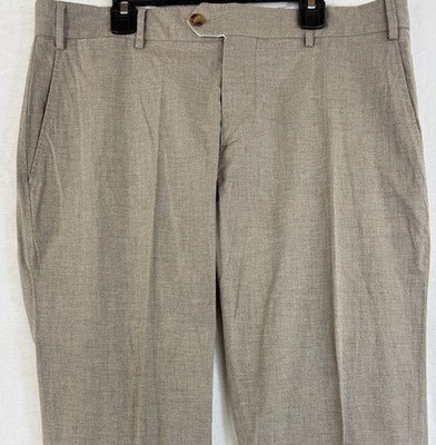 Vineyard Vines Dress Pants Mens 33x32 Beige Made In Italy Straight Fit Cotton