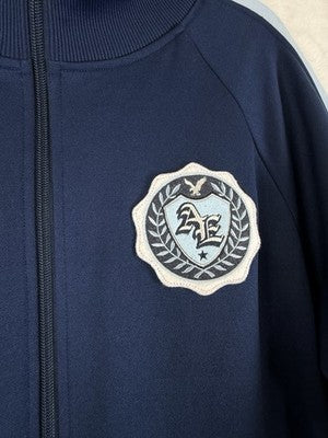American Eagle Track Jacket Large Mens Blue Full Zip Embroidered 83