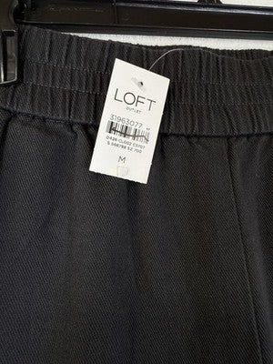 Ann Taylor Loft High Rise Jogger Pants Womens Medium Gray Pull On New NWT