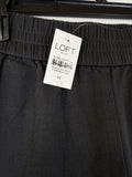 Ann Taylor Loft High Rise Jogger Pants Womens Medium Gray Pull On New NWT