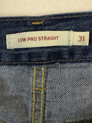 Levis Low Pro Straight Jeans Womens 31 Blue Levi’s