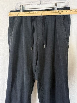 Gap Joggers Men Small Navy Blue Elastic Waist Drawstring Cotton Blend
